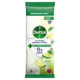 Sainsburys Dettol Lime & Mint Antibacterial Cleansing Surface Wipes 126- Buy online at McGrocer