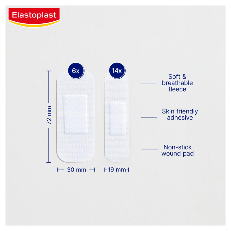 Elastoplast sensitive plasters extra skin friendly assorted strips 20 - British product
