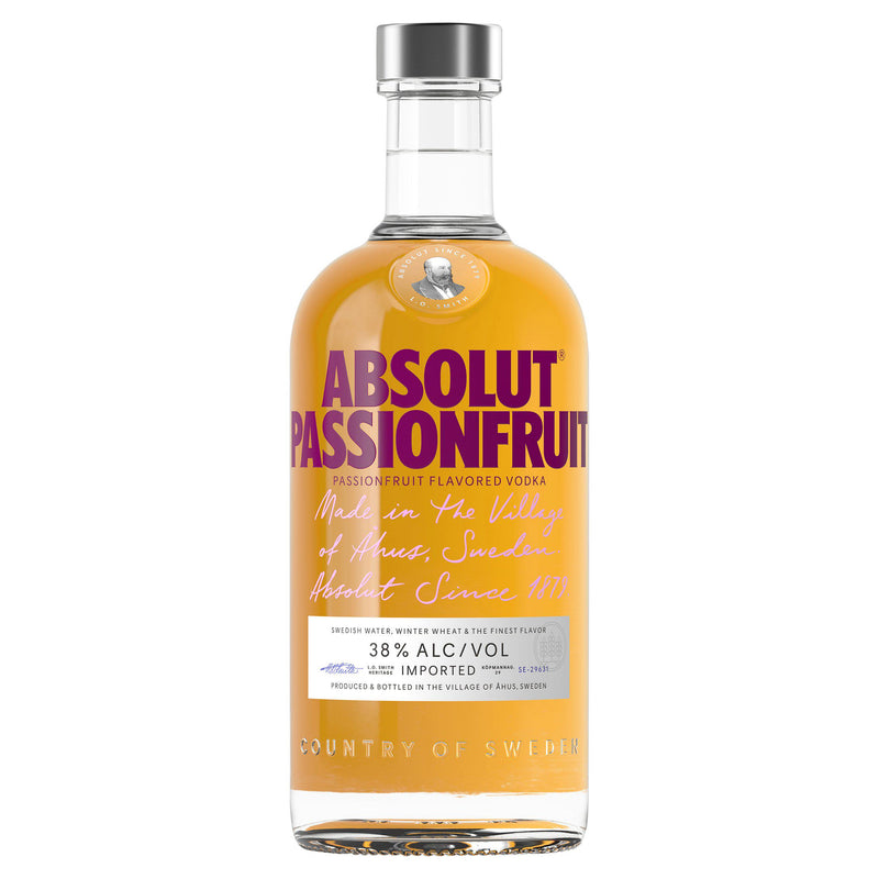 Absolut passionfruit flavoured vodka 70cl - British product
