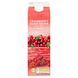 Sainsbury's cranberry juice drink 1L (British brand)