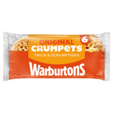Warburtons Crumpets x6 Pack Traditional Breakfast (British brand)