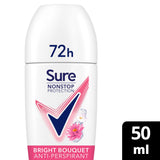 Sainsburys Sure Women Antiperspirant Deodorant Nonstop Bright Bouquet Roll On 50ml- Buy online at McGrocer