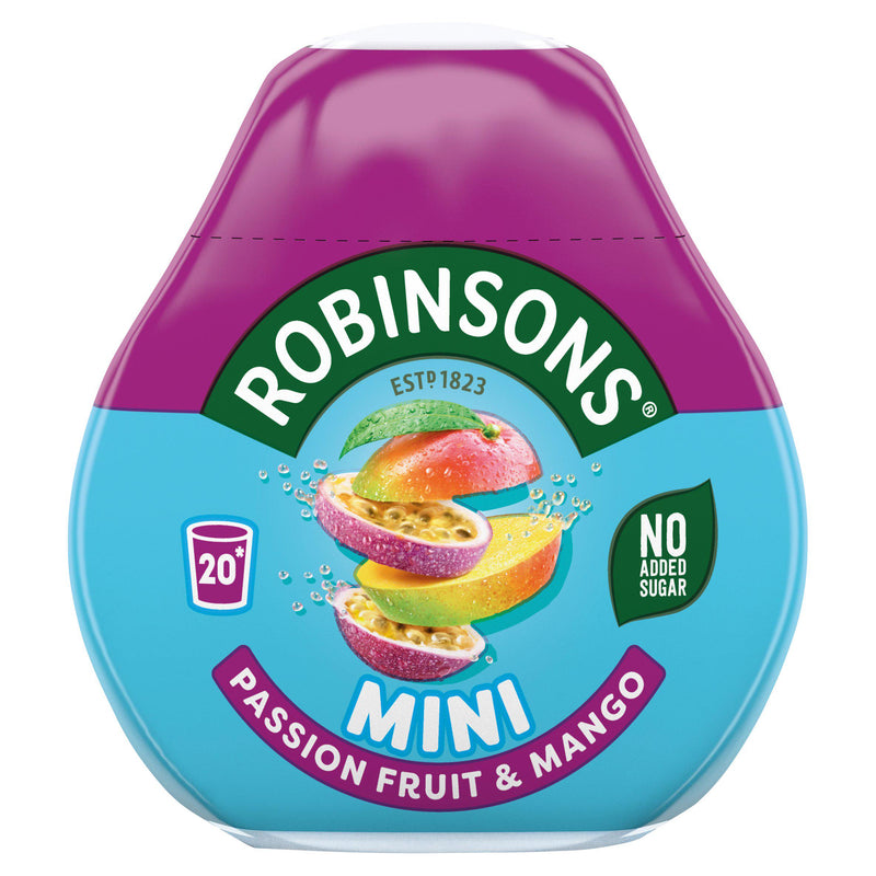 Robinsons Passion Fruit Mango on-the-go squash 66ml (British brand)