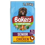 Bakers senior dry dog food chicken and veg 2.85kg, imported from the UK