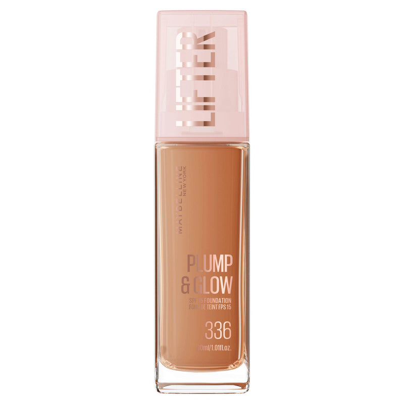 Maybelline Lifter Plump Glow Foundation shade 336, imported from the UK
