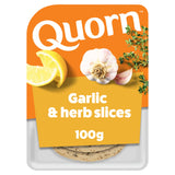 Sainsburys Quorn Garlic & Herb Meat Free Slices 100g- Buy online at McGrocer