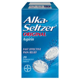 Alka-Seltzer original pain relief tablets 20 pack, imported from the UK