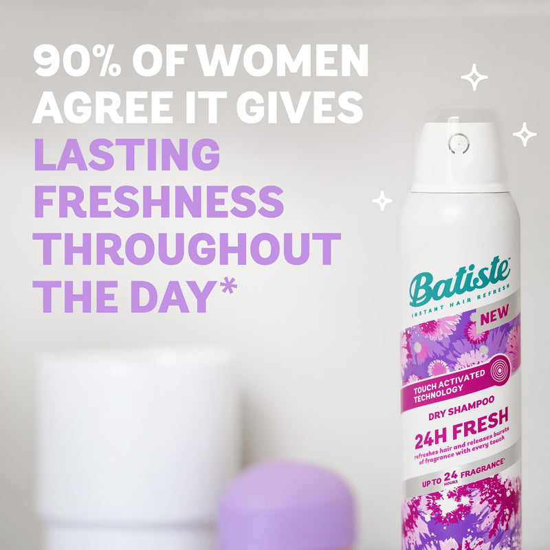 Batiste 24H Fresh Dry Shampoo 200ml - British product