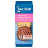 Sainsbury's Freefrom digestive biscuits milk chocolate 166g (British brand)