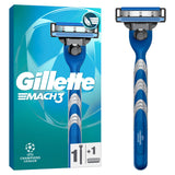 Gillette Mach3 men's razor handle and blade, imported from the UK