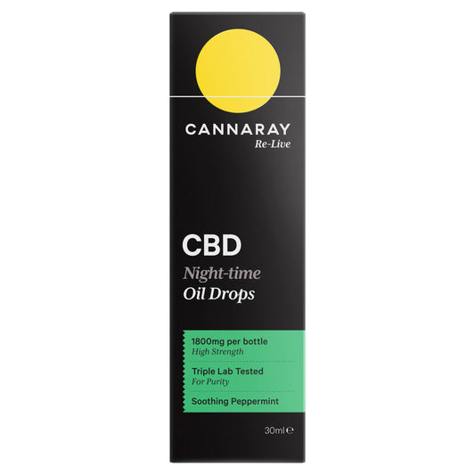 Cannaray Re Live CBD Night Time Oil Drops 30ml GOODS Sainsburys   