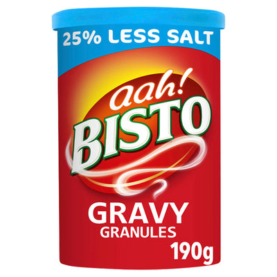 Sainsburys Bisto Reduced Salt Gravy Granules 190g- Buy online at McGrocer