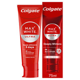 Sainsburys Colgate Max White Ultra Active Foam Teeth Whitening Toothpaste 75ml- Buy online at McGrocer