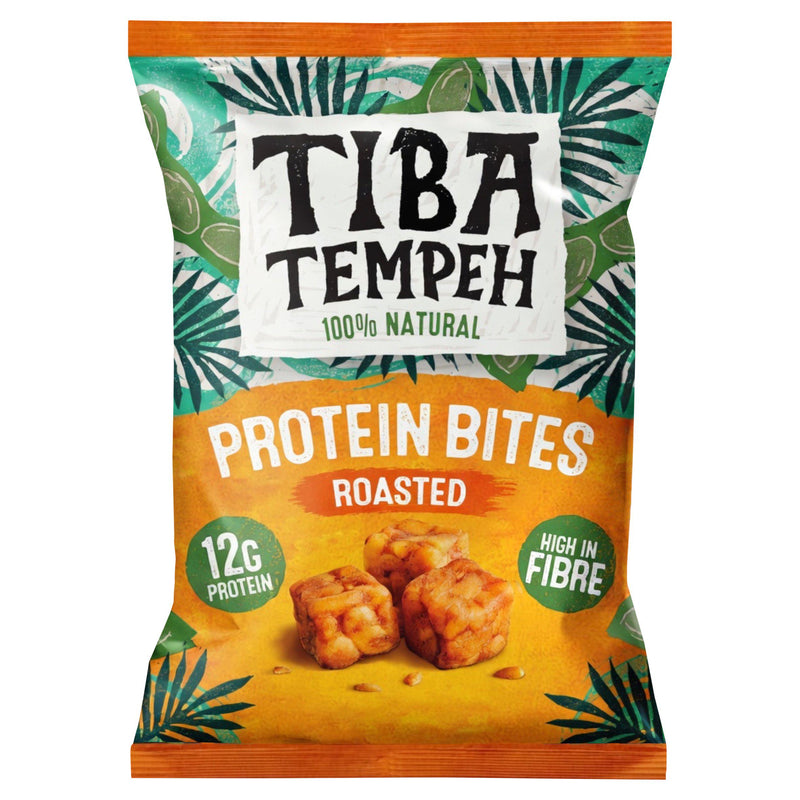 Tiba Tempeh Roasted Protein Bites 60g, imported from the UK