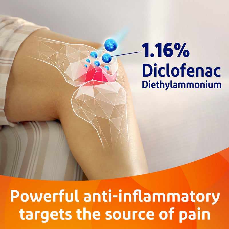 Voltarol Back & Muscle Pain Relief 1.16% Gel 100g (British brand)
