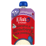 Sainsburys Ella's Kitchen Organic Dairy Free Rice Pudding with Bananas & Strawberries Baby Food Pouch 7+ Months 80g- Buy online at McGrocer