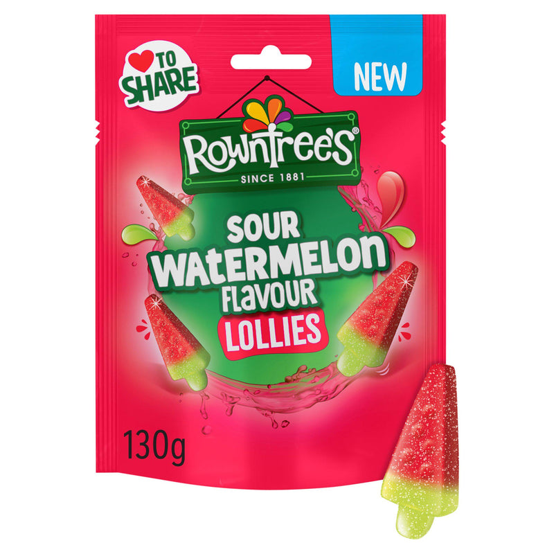 Rowntree's sour watermelon lollies 130g, UK version