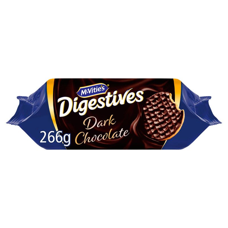 McVitie's dark chocolate digestive biscuits 266g, imported from the UK