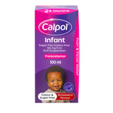 Sainsburys Calpol Infant Sugar & Colour-Free Paracetamol Oral Suspension Strawberry Flavour 100ml- Buy online at McGrocer