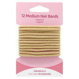 Sainsbury's hair bands medium blonde x12 - British product