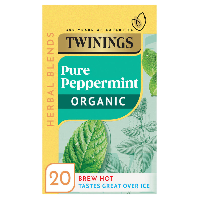 Twinings Organic Peppermint Tea Bags 20 Pack 40g (British brand)