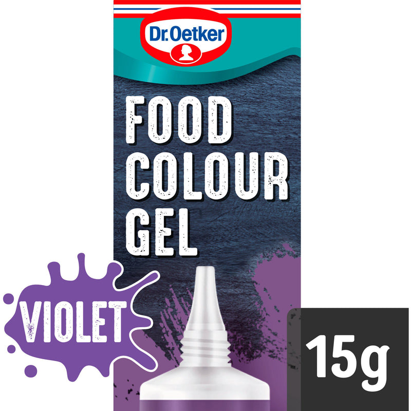 Dr. Oetker violet food colouring gel 15g, imported from the UK