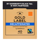 Sainsbury's gold label decaffeinated tea 125g (British brand)