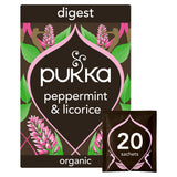 Sainsburys Pukka Organic Peppermint & Licorice Herbal Tea Bags, 20 Count- Buy online at McGrocer