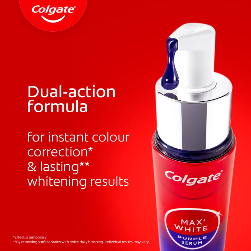 Colgate Max White Purple Serum 40ml - imported from the UK