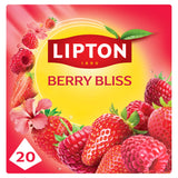 Lipton Berry Bliss herbal tea bags 20 x 2.1g, imported from the UK
