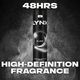 Lynx deodorant body spray Black 48h 250ml, imported from the UK