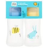 Sainsbury's 2 wide neck feeding bottles 250ml, imported from the UK