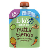 Sainsburys Ella's Kitchen Nutty Blends Apples, Carrots + Cashews Baby Food Pouch 85g- Buy online at McGrocer