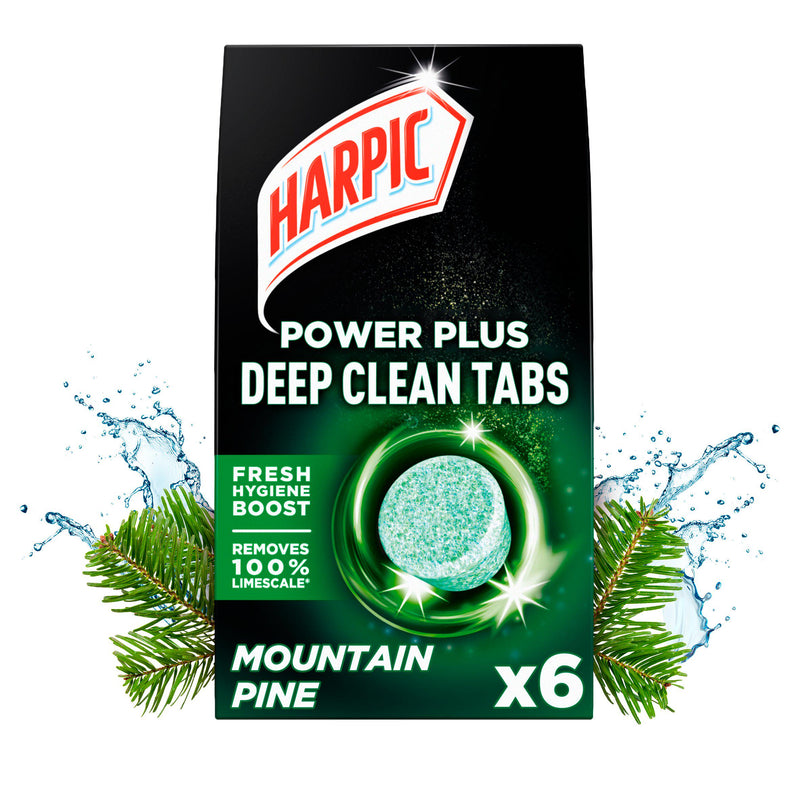 Harpic Power Plus Deep Clean Tabs Toilet Cleaner Mountain Pine