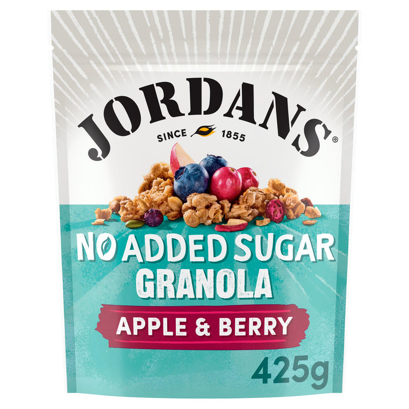 Jordans No Added Sugar Apple and Berry Granola, imported from the UK