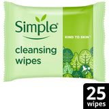 Sainsburys Simple Kind to Skin Biodegradable Facial Cleansing Make-Up Remover Wipes (25 Wipes)- Buy online at McGrocer