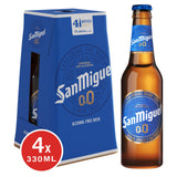 San Miguel Alcohol Free Lager Beer 4x330ml Bottles