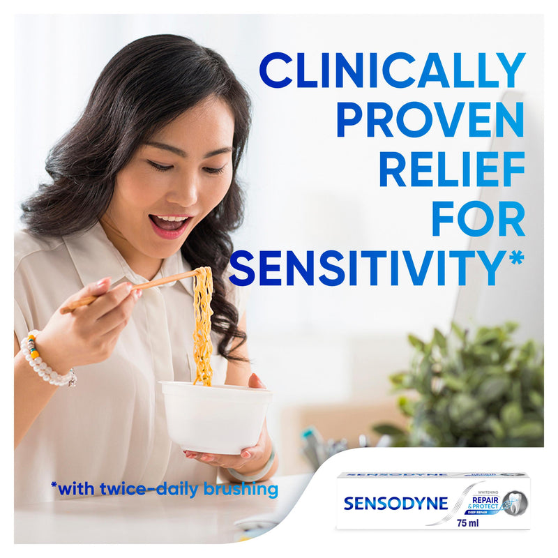 Sensodyne Whitening Repair & Protect Toothpaste 75ml (British brand)