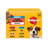 Sainsburys Pedigree Adult Wet Dog Food Pouches Mixed In Jelly 12x100g- Buy online at McGrocer