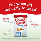 Cow & Gate Hungry infant formula powder 800g, imported from the UK