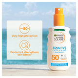Garnier sun cream spray SPF50+ Sensitive 150ml, UK version