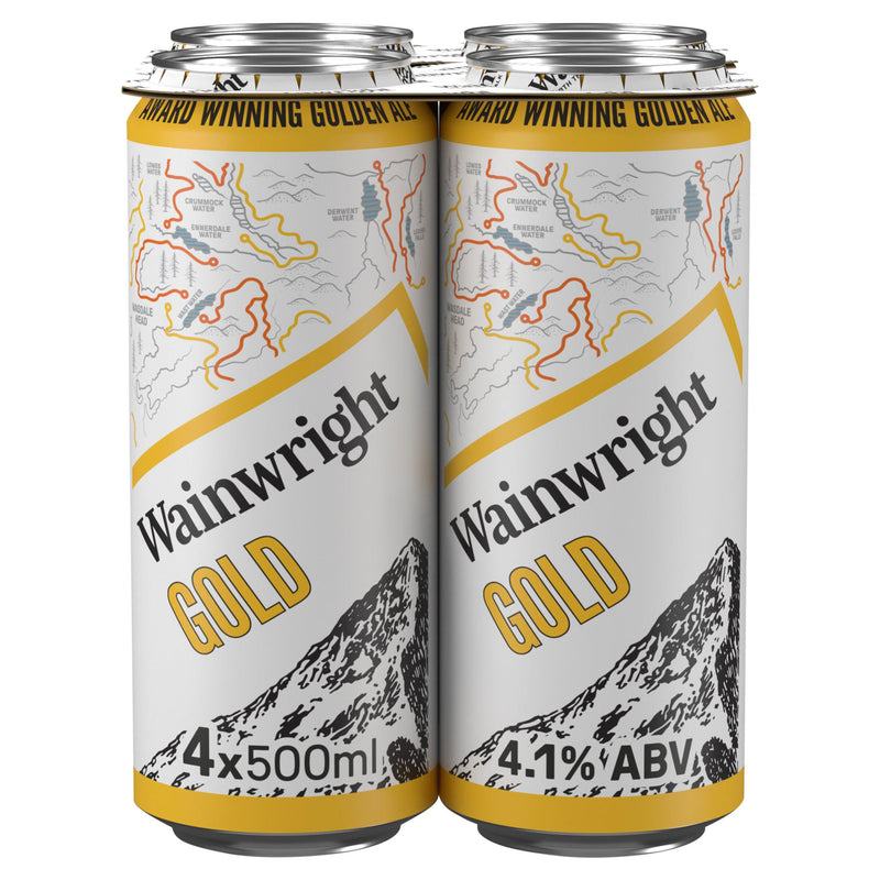 Wainwright Golden Ale beer cans 4 x 500ml (British brand)