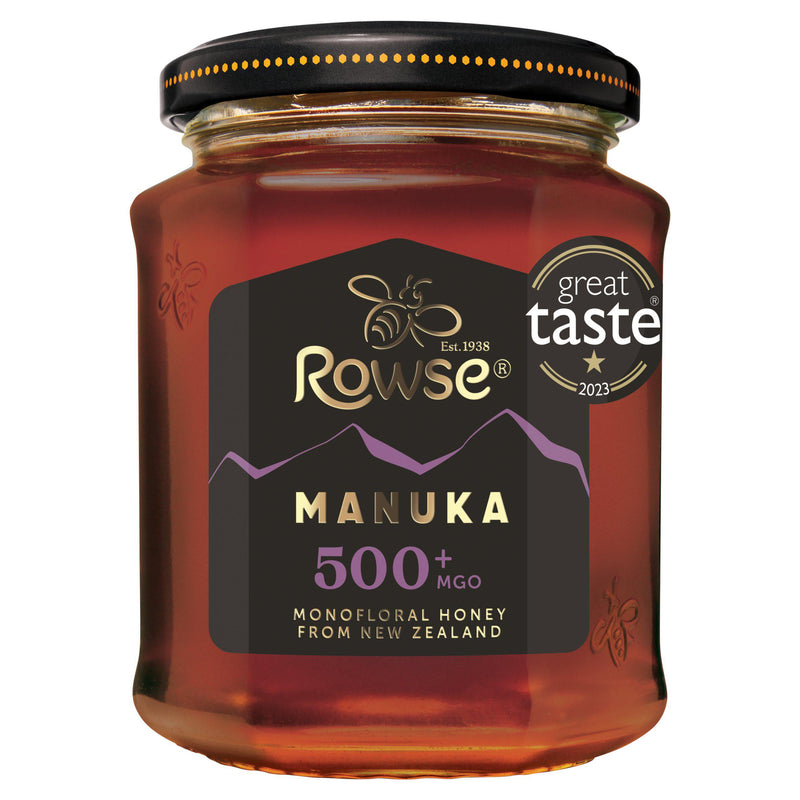 Rowse Manuka Honey 500+ MGO 225g, imported from the UK