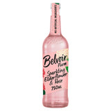 Belvoir Farm elderflower and rose sparkling soft drink 750ml (British brand)