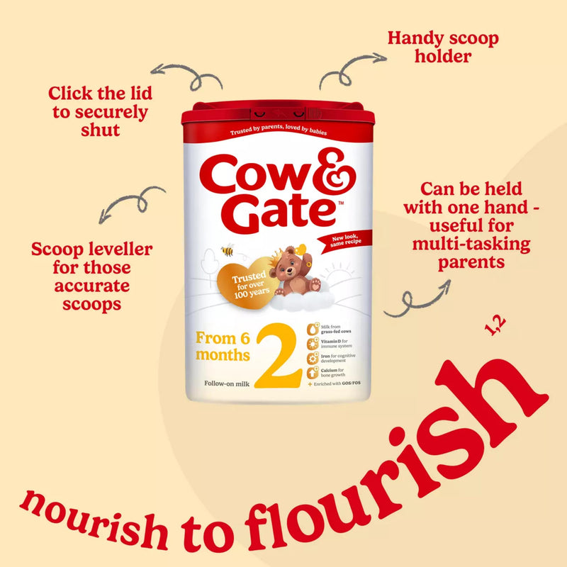 Cow & Gate Follow On Milk Formula Powder 800g (British brand)