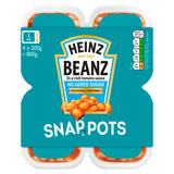 Sainsburys Heinz Baked Beans No Added Sugar Snap Pots 4 x 200g- Buy online at McGrocer