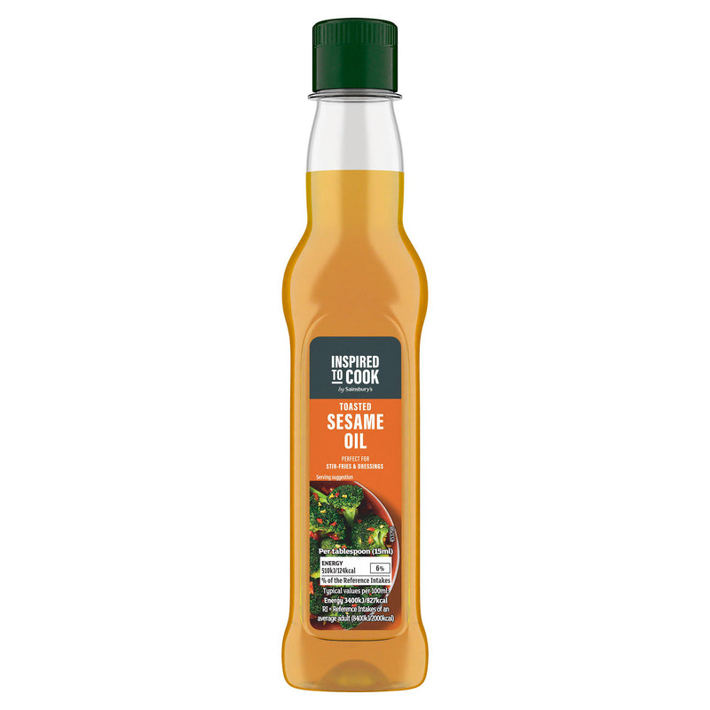 Sainsbury's toasted sesame oil 250ml, imported from the UK