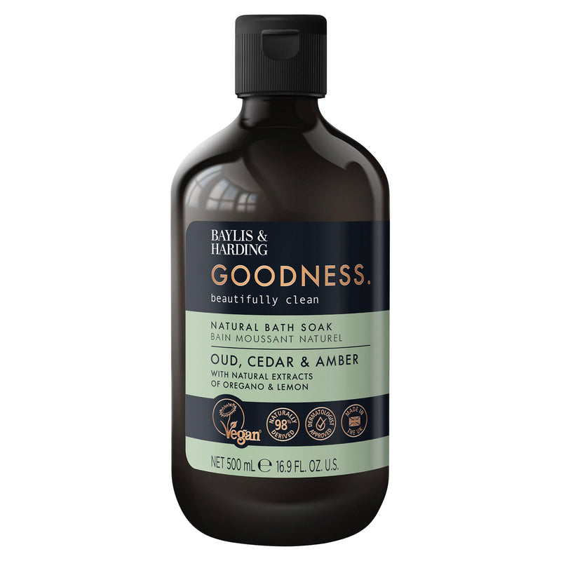 Baylis & Harding bath soak Oud Cedar & Amber 500ml - British product