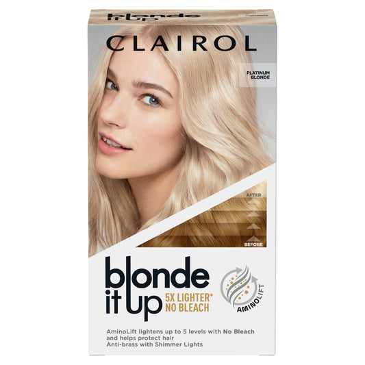 Clairol Blonde It Up Permanent High Lift No Bleach Hair Dye Platinum Blonde GOODS Sainsburys   