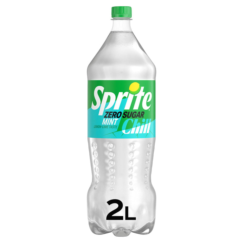 Sprite soft drink Zero Sugar Chill Mint 2L - British product